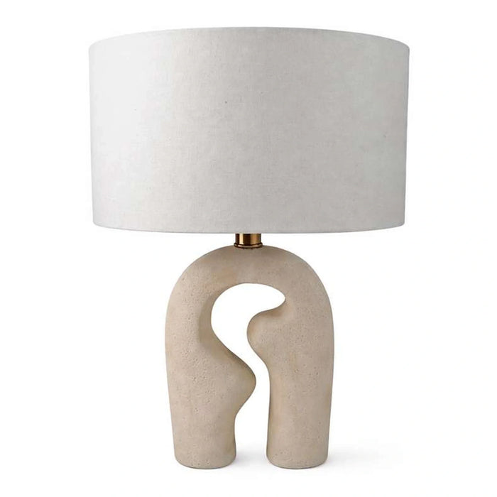 Mellow E27 Abstract Shaped Polyresin Table Lamp 30X53.5Cm - Natural