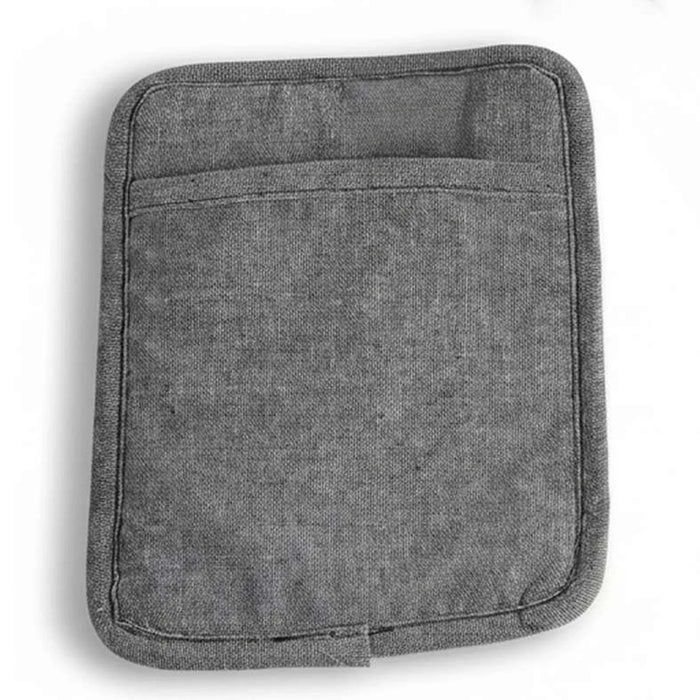 Melnage Silcone Oven Mitten With Pot Holder Set- Grey