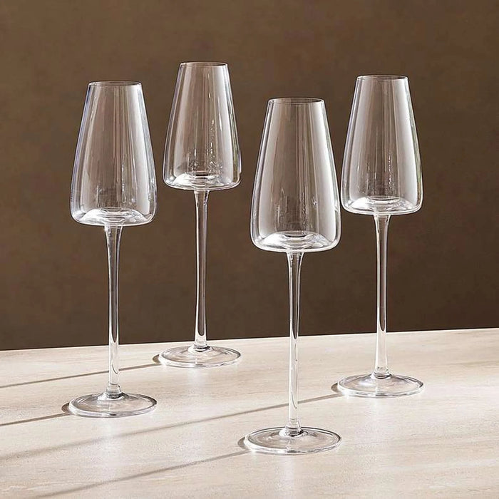 Melora 4-Piece Flute Glass Set 245Ml -Clear