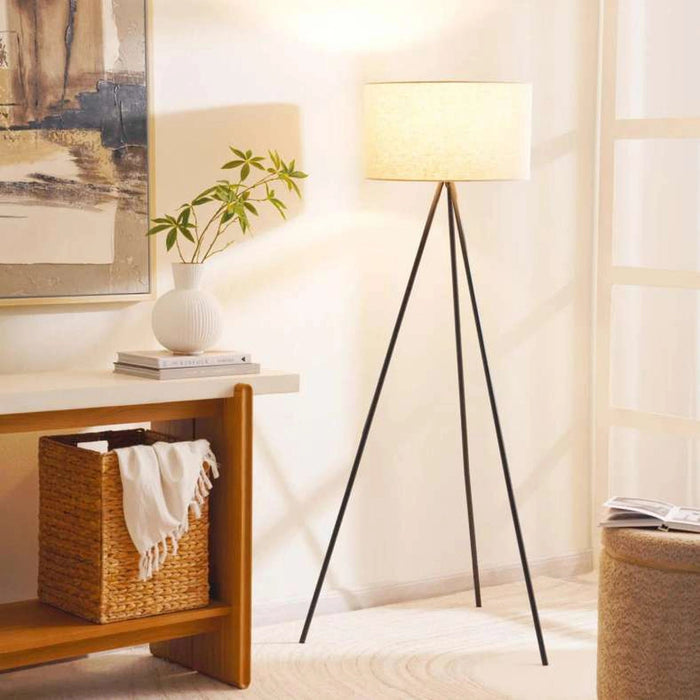 Melvin E27 Floor Lamp - Black Pan Home