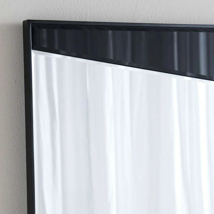 Mentis Leaner Floor Mirror 180X80Cm - Black Pan Home