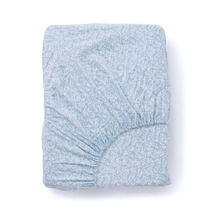 Mere Floral Fitted Sheet 120X200+33Cm - Blue
