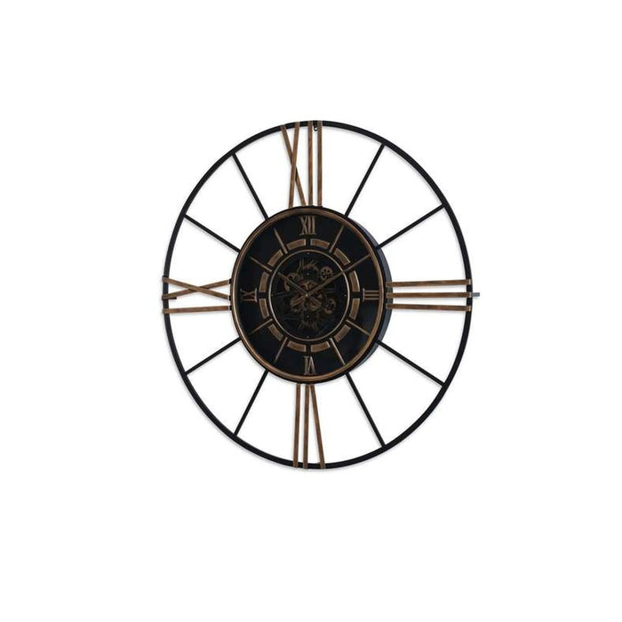 Meridian Gear Wall Clock Dia 120Cm - Black Pan Home