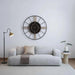 Meridian Gear Wall Clock Dia 120Cm - Black Pan Home