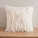 Merion Mangolian Faux Fur Filled Cushion - White Pan Home