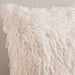 Merion Mangolian Faux Fur Filled Cushion - White Pan Home