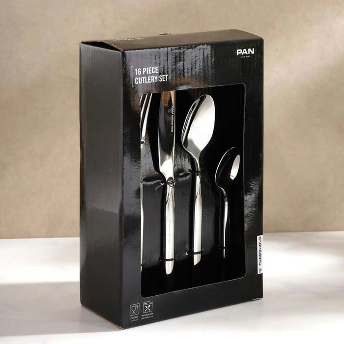 Merlin 16-Piece Cutlery Set -Chrome Pan Home
