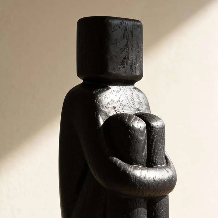 Merlo Polyresin Human Decor Figurine 9.5X7.5X20Cm - Black Pan Home