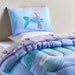 Mermaid 2-Piece Single  Comforter Set 135X220Cm - Sky Blue Pan Home