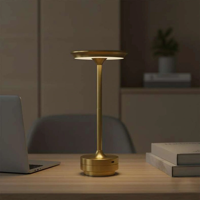 Merrex Cordless Led Touch Lamp 2000Mah Battery 13X28.5Cm - Gold
