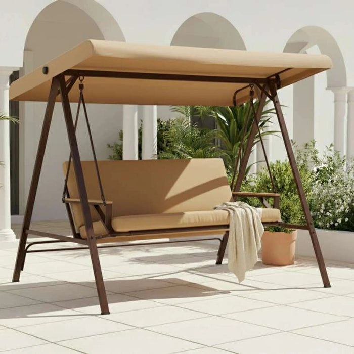 Mertino 3 Seater Swing - Brown Pan Home