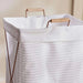 Mervin Canvas  Laundry Hamper With Metal Frame -36X33X60 Cm-Grey Pan Home
