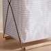 Mervin Canvas  Laundry Hamper With Metal Frame -36X33X60 Cm-Grey Pan Home