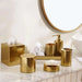 Meteor Metal Cotton Jar - Gold Pan Home