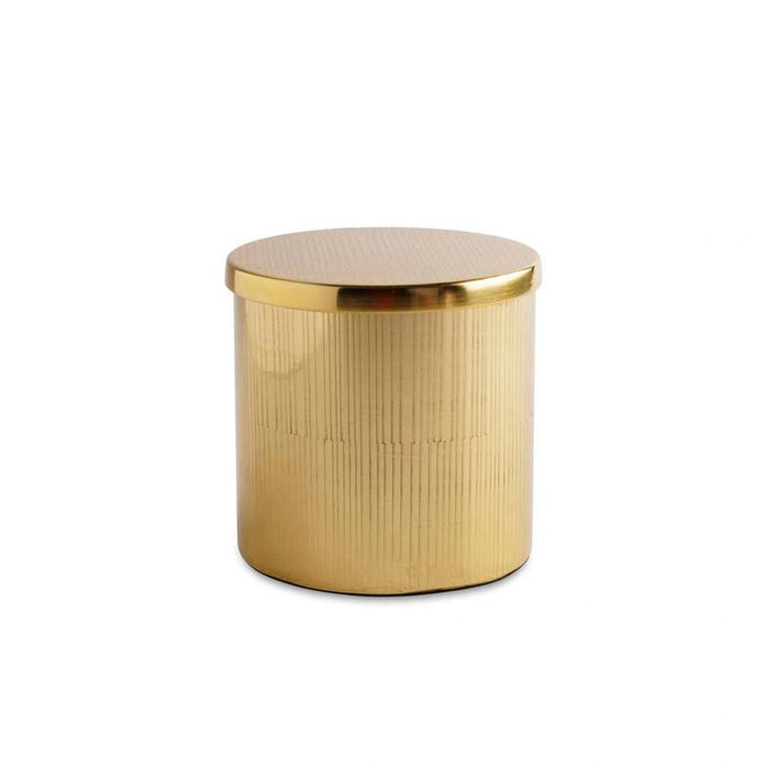 Meteor Metal Cotton Jar - Gold Pan Home