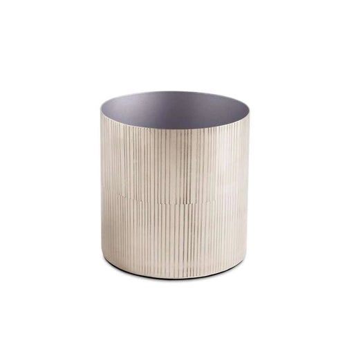 Meteor Metal Cotton Jar - Silver Pan Home