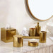 Meteor Metal Soap Dish Dia10.5X3.5Cm - Gold Pan Home