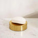 Meteor Metal Soap Dish Dia10.5X3.5Cm - Gold Pan Home
