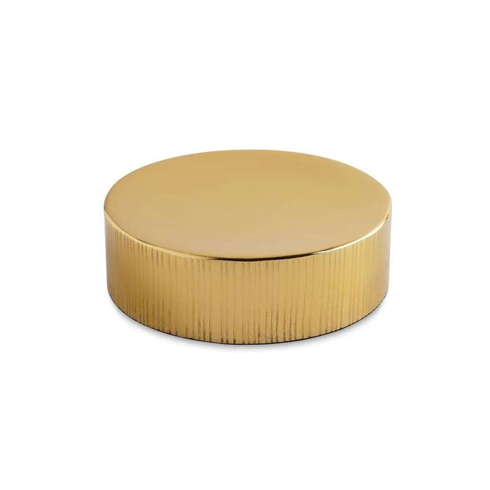 Meteor Metal Soap Dish Dia10.5X3.5Cm - Gold Pan Home