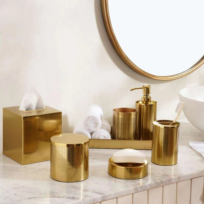 Meteor Metal Soap Dispenser - Gold Pan Home