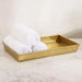 Meteor Metal Towel Tray - Gold Pan Home
