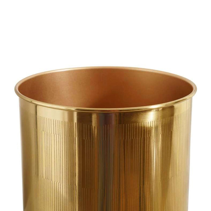 Meteor Metal Waste Bin - Gold Pan Home