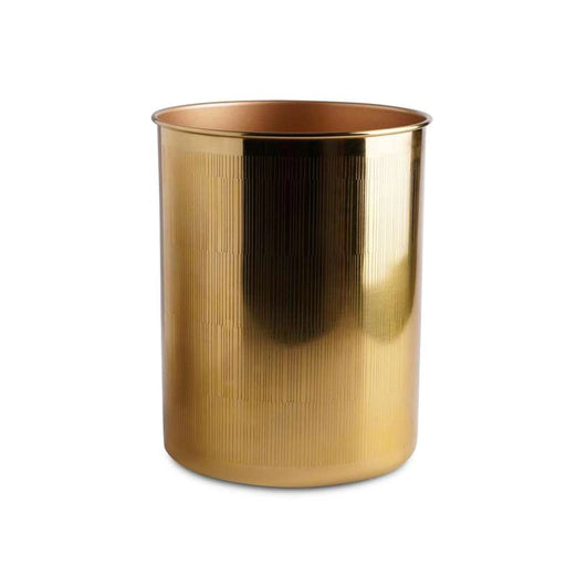 Meteor Metal Waste Bin - Gold Pan Home