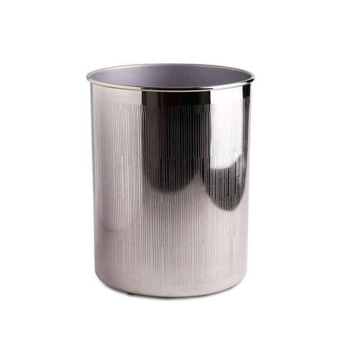 Meteor Metal Waste Bin - Silver Pan Home