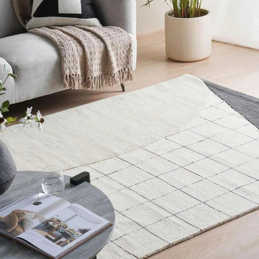 Metz Handtufted Wool Rug 160X230Cm - Natural Pan Home