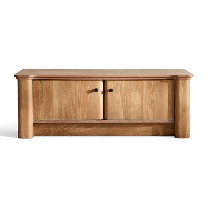 Mhara Coffee Table With 4 Door - Natural