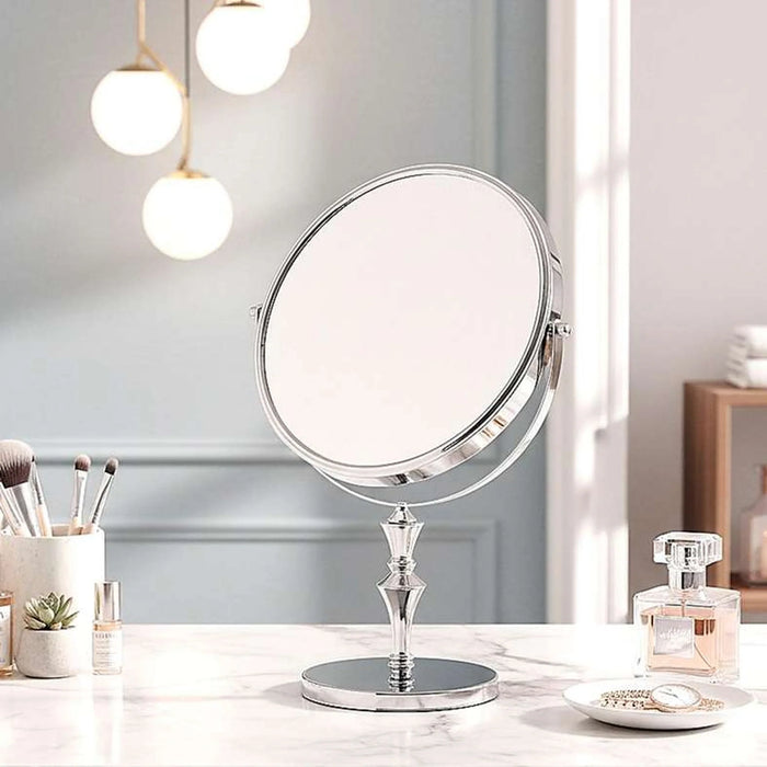Mia Double Sided Vanity Mirror 1X/5X Magnification 28.4X15X41Cm - Chrome