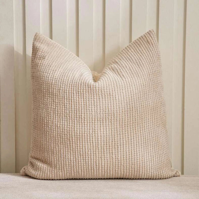 Miami Textured Cushion Cover 50X50Cm- Beige Pan Home