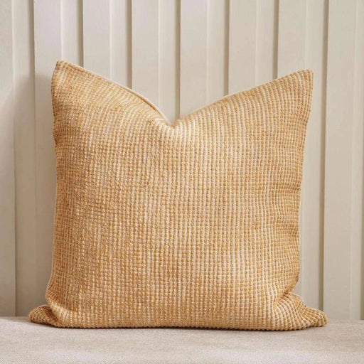 Miami Textured Cushion Cover 50X50Cm- Ochre Pan Home