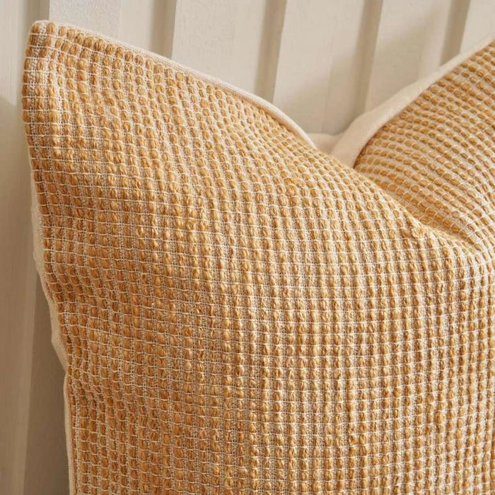 Miami Textured Cushion Cover 50X50Cm- Ochre Pan Home