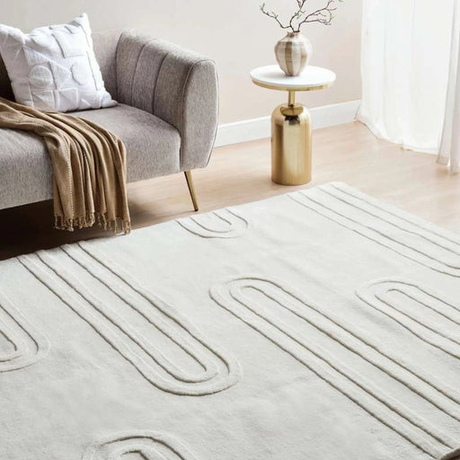 Michigan Handtufted Wool Rug 300X400Cm - Natural Pan Home