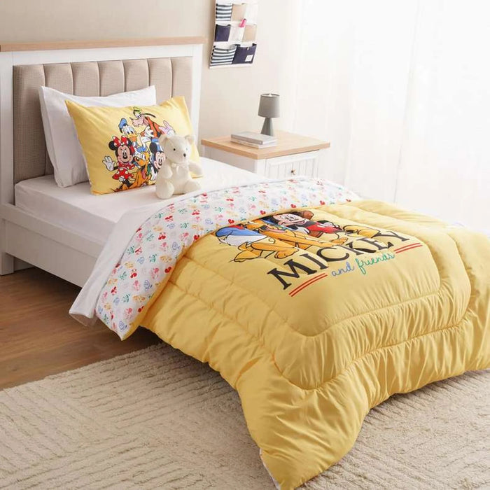 Mickey Bestbuddies 2 Pcs Microfiber Comforter Set 160X220Cm- Red