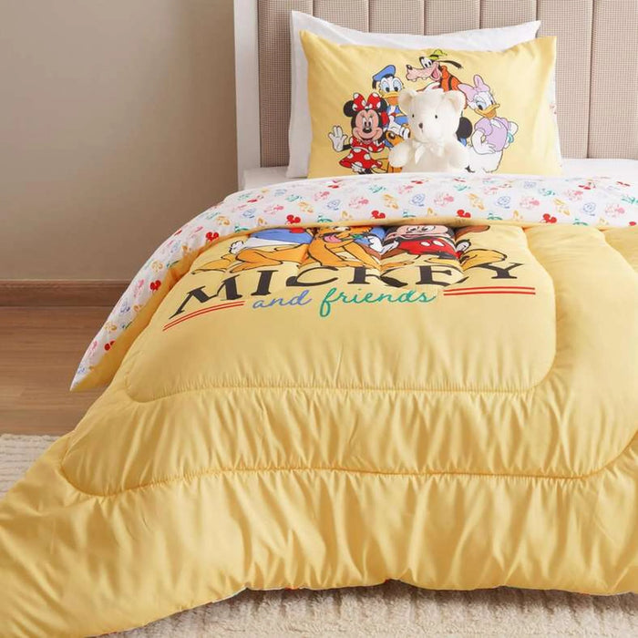 Mickey Bestbuddies 2 Pcs Microfiber Comforter Set 160X220Cm- Red