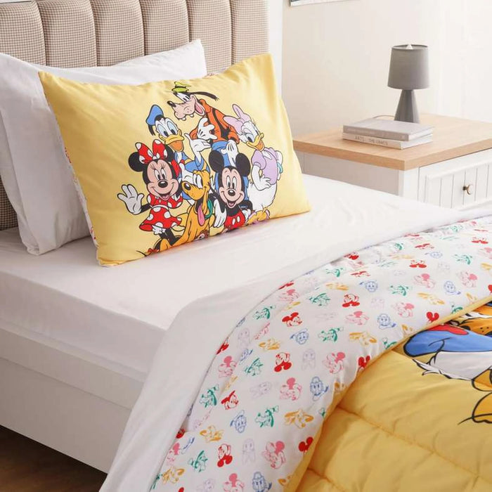 Mickey Bestbuddies 2 Pcs Microfiber Comforter Set 160X220Cm- Red