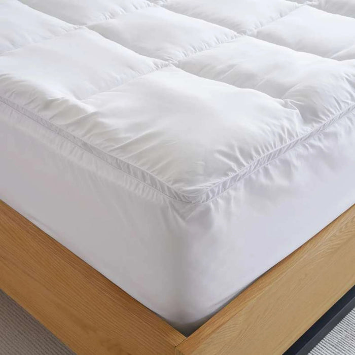 Microshield Anti Allergy Quilted Mattress Pad 90X200+33Cm - White