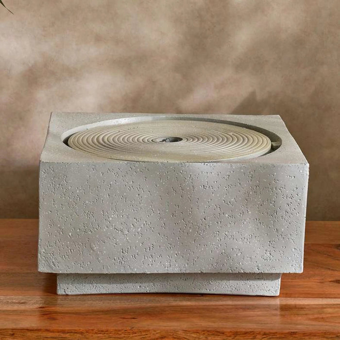 Midas Polyresin Table Fountain 28X28X15Cm- Beige Pan Home