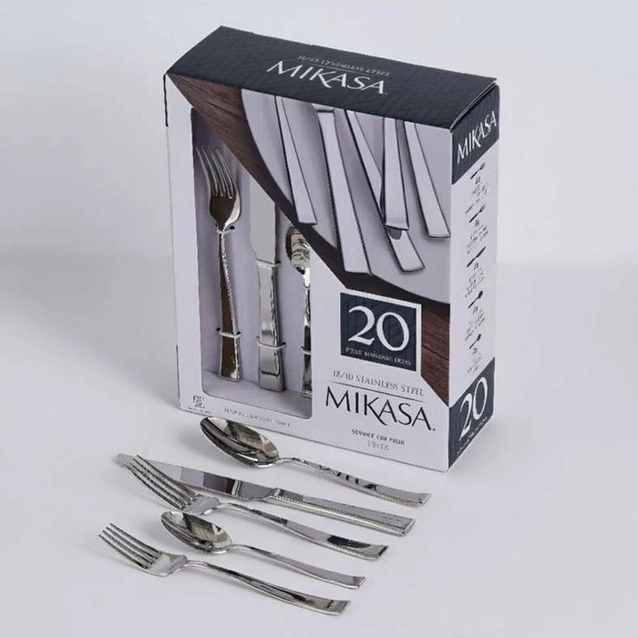 Mikasa Essex 20-Piece Cutlery Set - Chrome Pan Home
