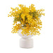Mimosa Flower In Ceramic Pot H33Cm - Yellow Pan Home