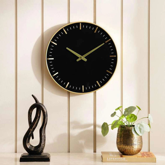 Mindy Wall Clock Dia 40cm- Gold Pan Home