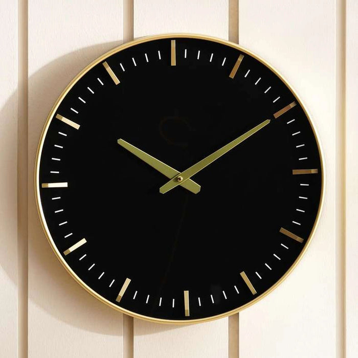 Mindy Wall Clock Dia 40cm- Gold Pan Home