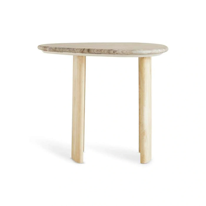 Minero End Table Marble - Grey & Natural