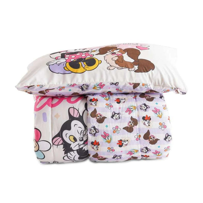 Minnie Love 2 Pcs Microfiber Comforter Set 135X220Cm- Red Pan Home