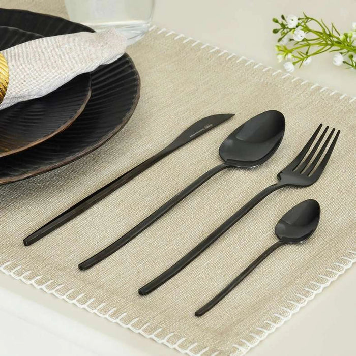 Mirage 16-Piece Cutlery Set -Black Pan Home