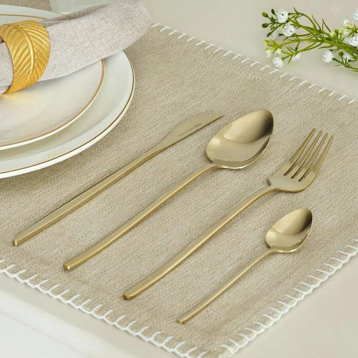 Mirage 16-Piece Cutlery Set -Gold Pan Home