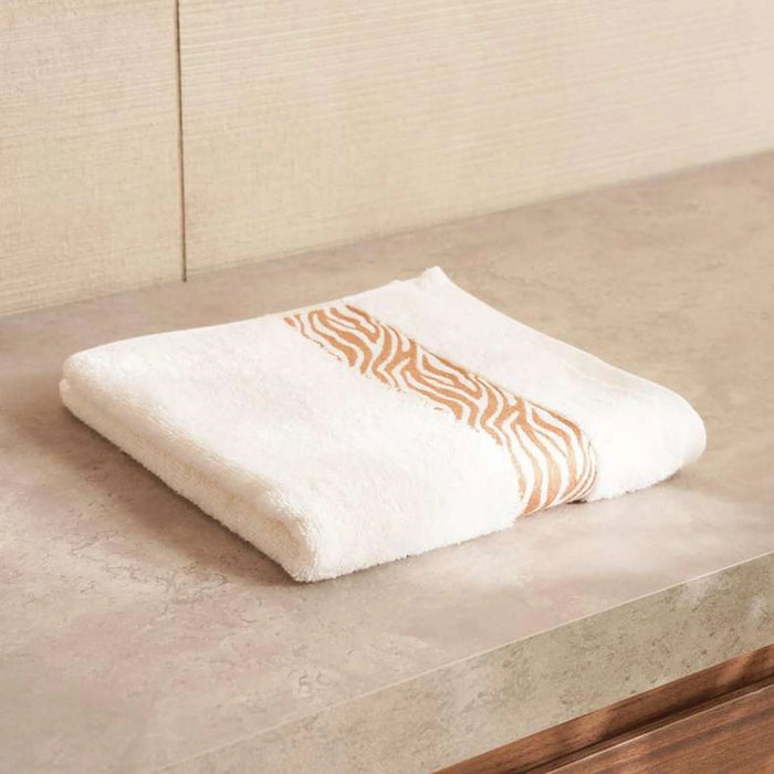 Mirage Border Hand Towel 50X90Cm-Beige