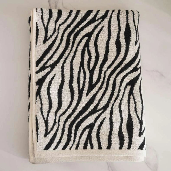 Mirage Pattern Bath Sheet 90X150Cm-Black